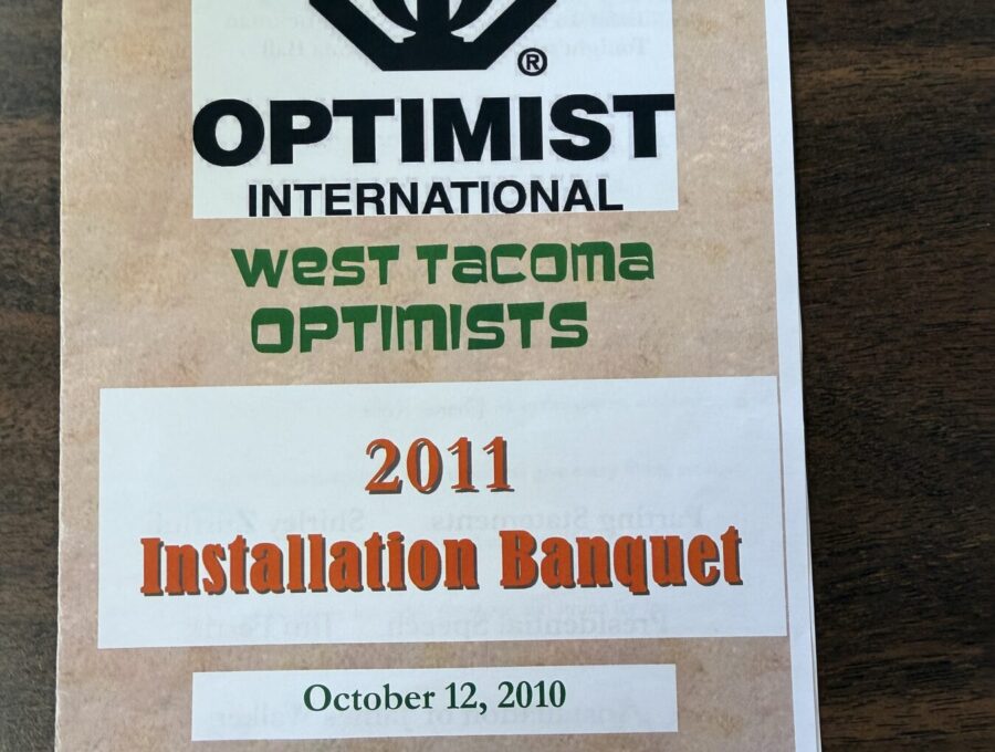 2011 Installation Banquet Program