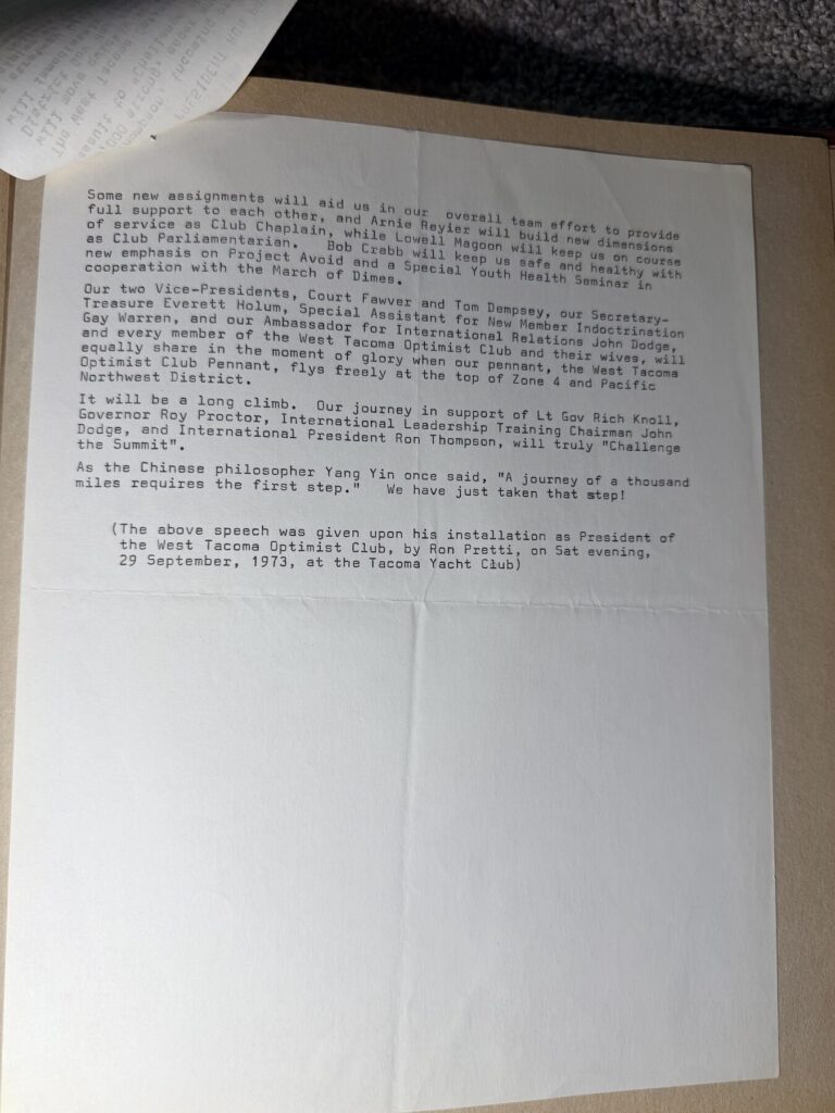 Ron Pretti’s Presidential Installation Address — image 2