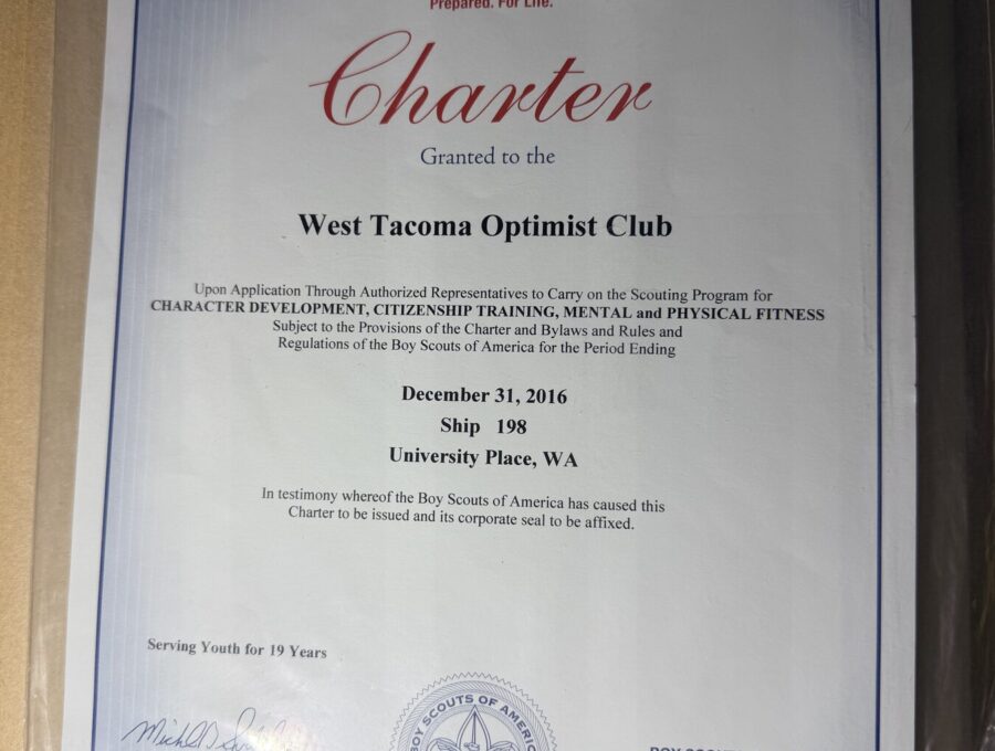 Sea Scout Ship 198 Charter, 2016